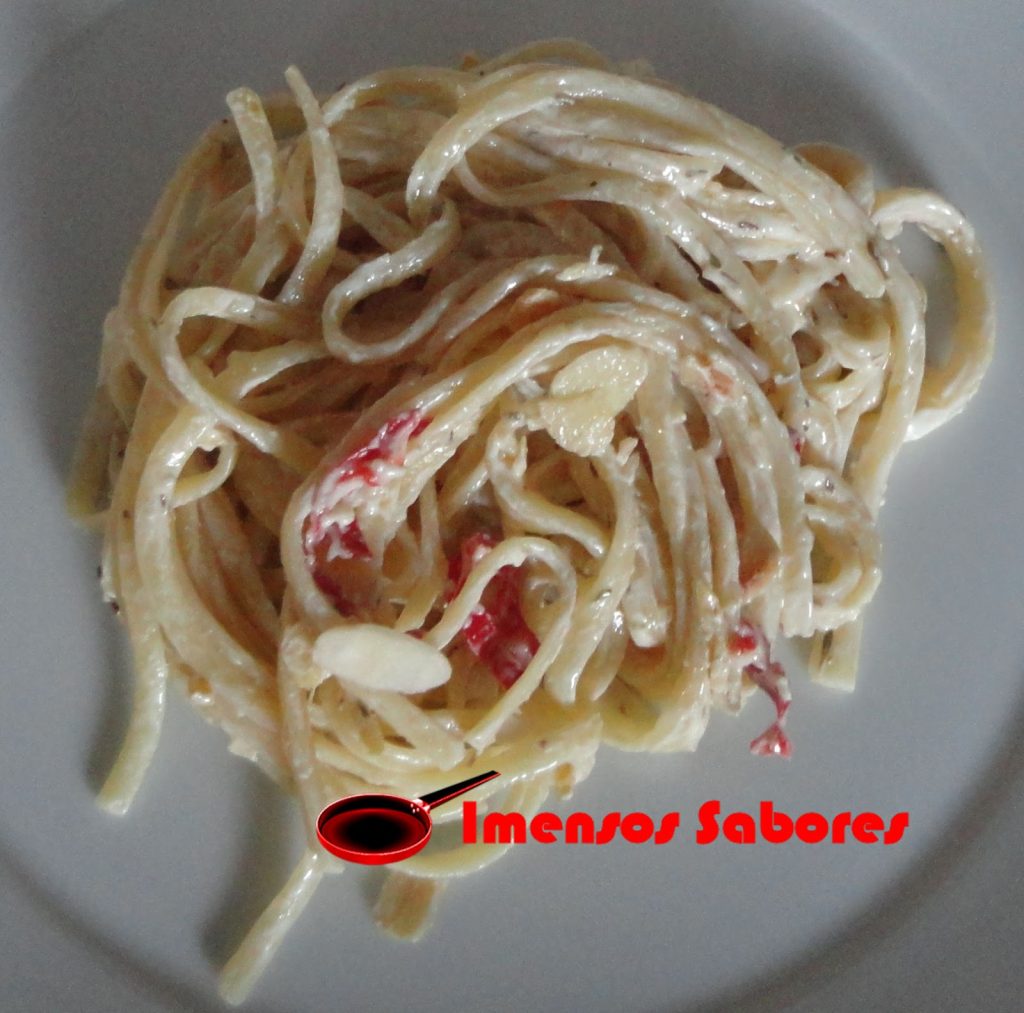 Linguine com molho de limão siciliano e vodca