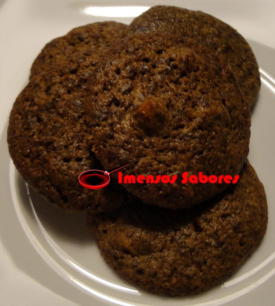 Biscoitos de chocolate e figo seco