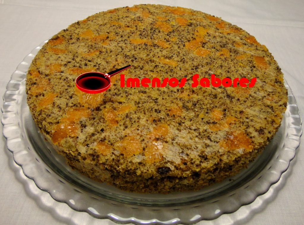 Bolo de laranja e chocolate