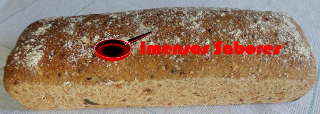 Pão integral com grãos e sementes