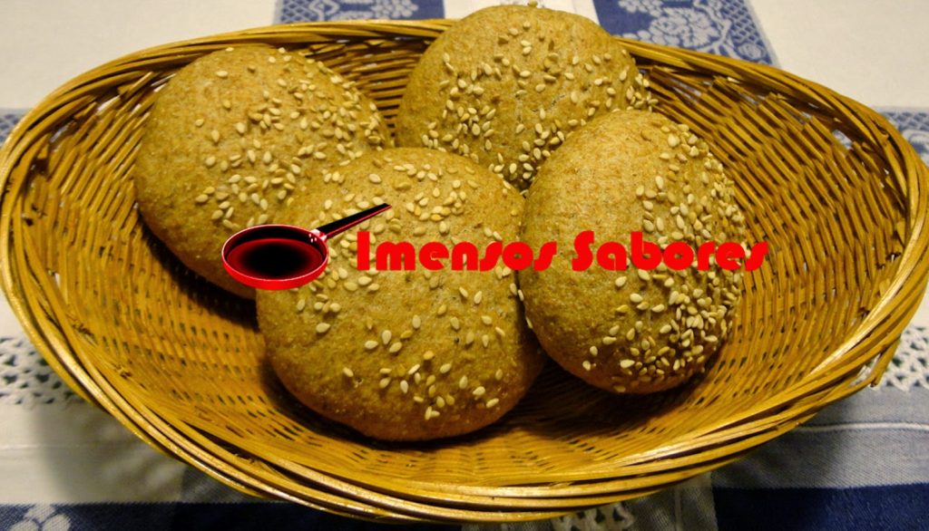 Pão integral para hambúrguer