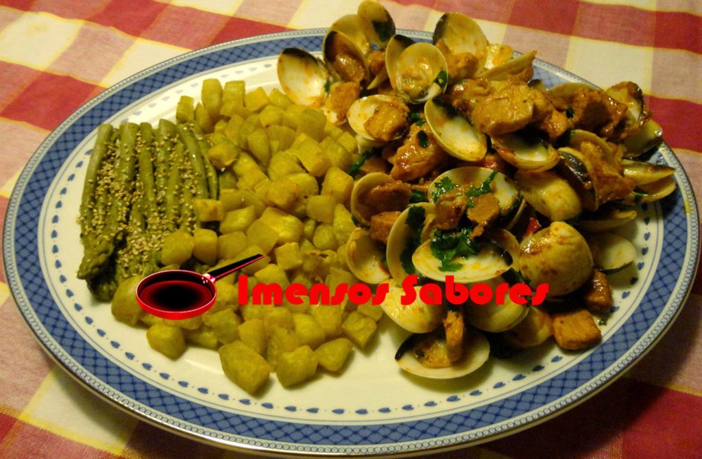 Carne de porco alentejana a minha moda