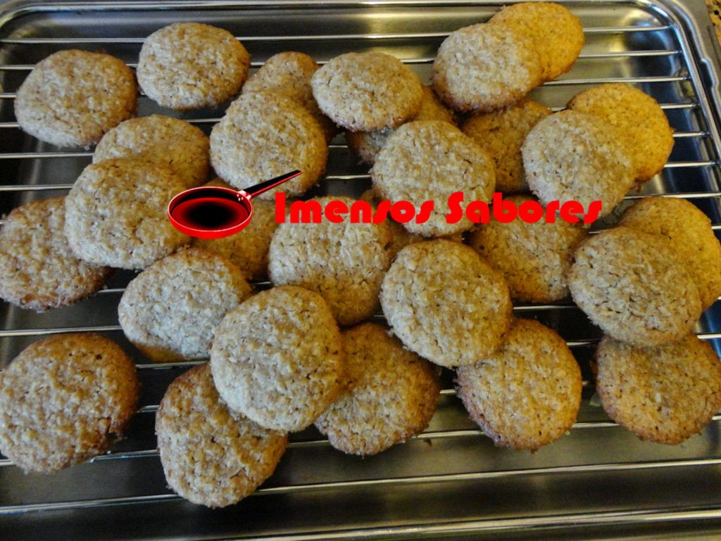 Biscoito de coco e farinha integral