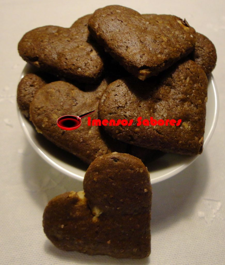 Biscoitos com farinha de espelta e cacau