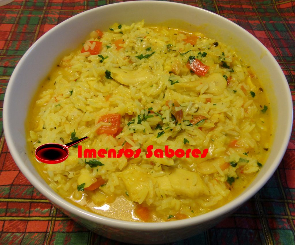 Arroz malandrinho de bacalhau