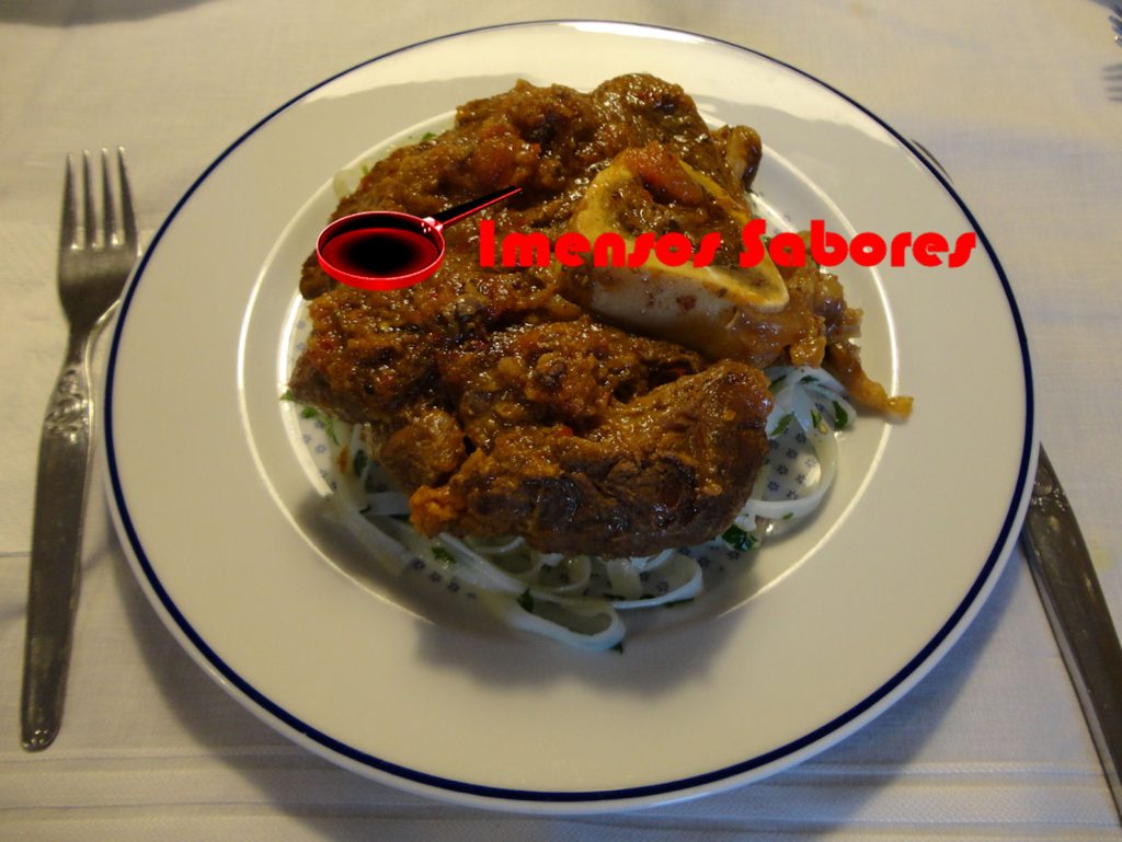 Ossobuco cozido no forno