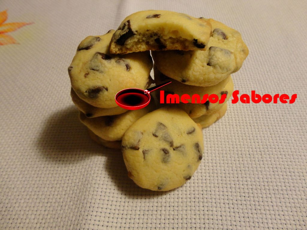 Biscoitos com pepitas de chocolate