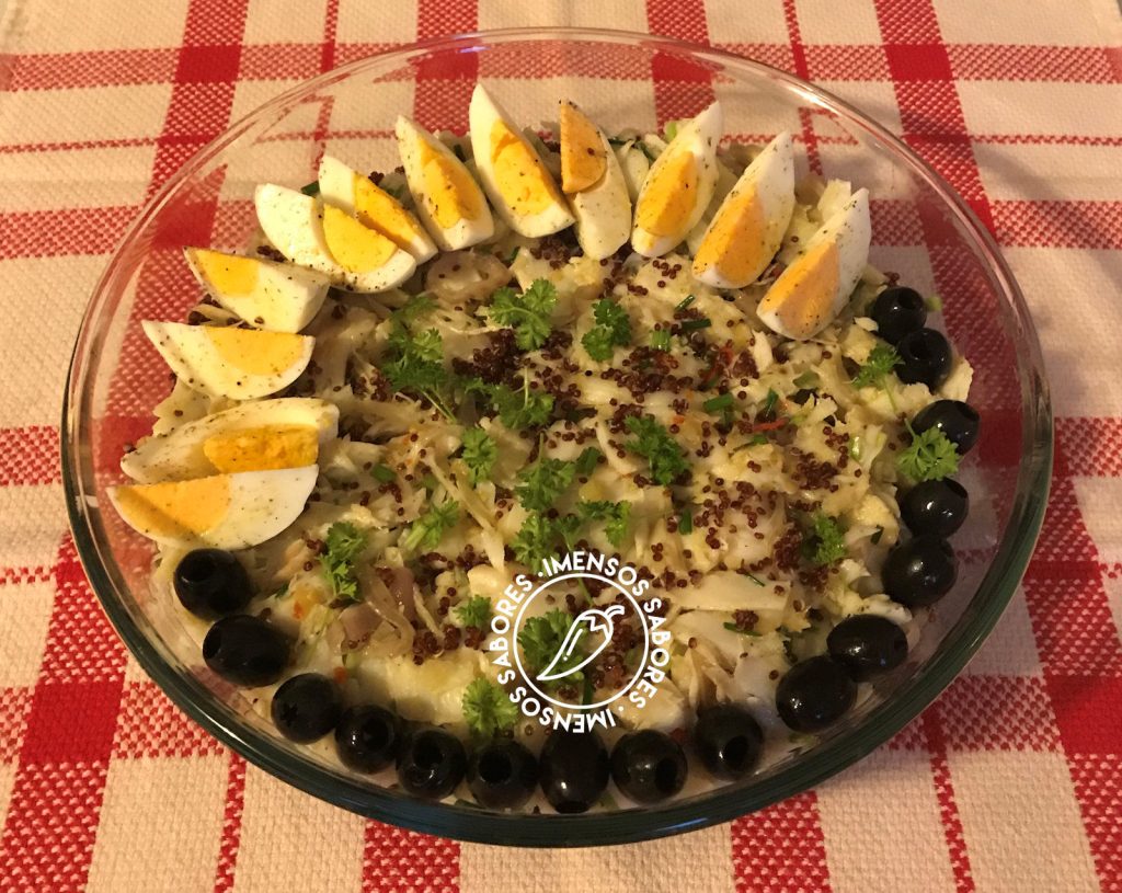 Bacalhau com quinoa