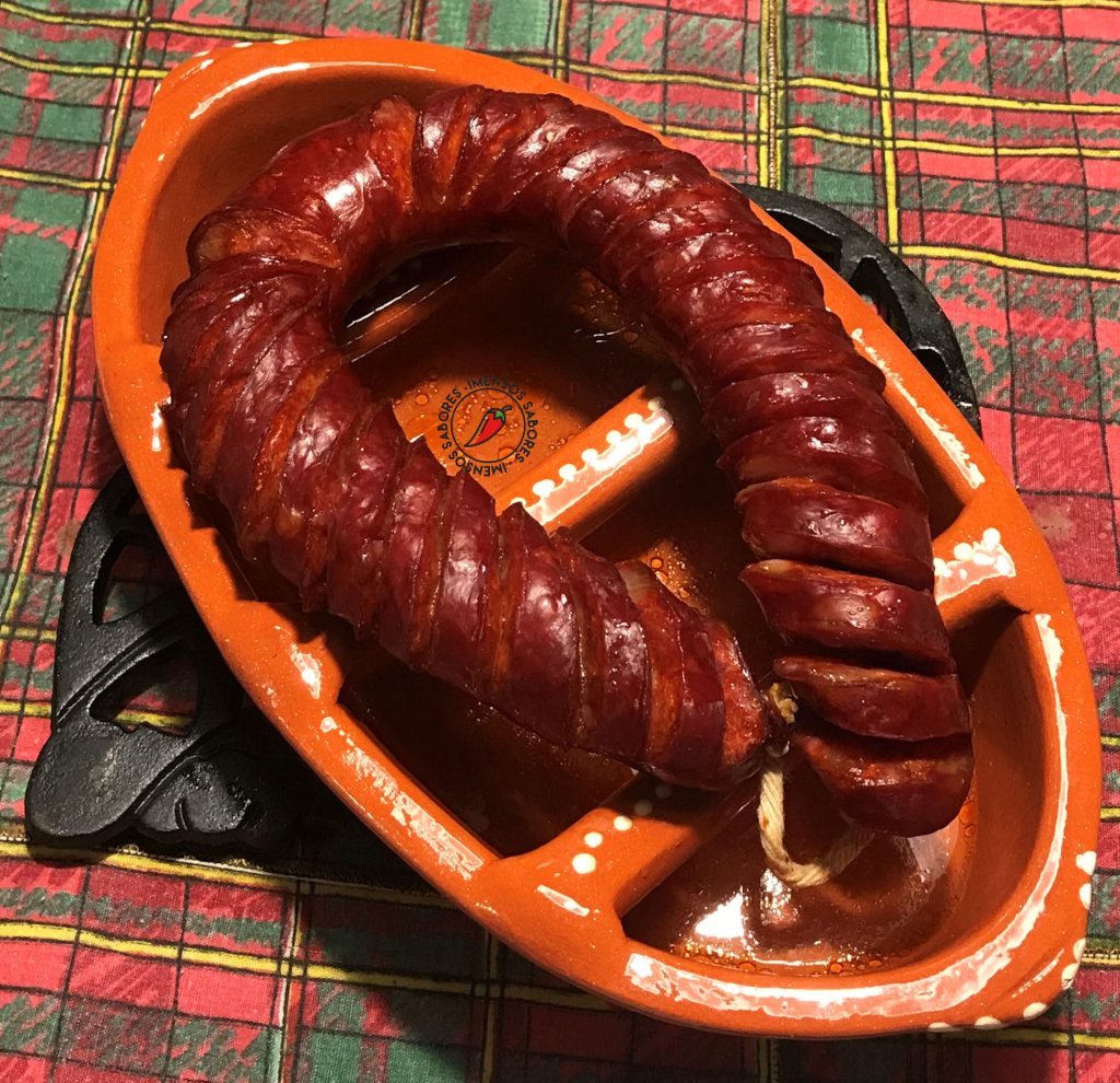 Chouriço de carne assado no forno