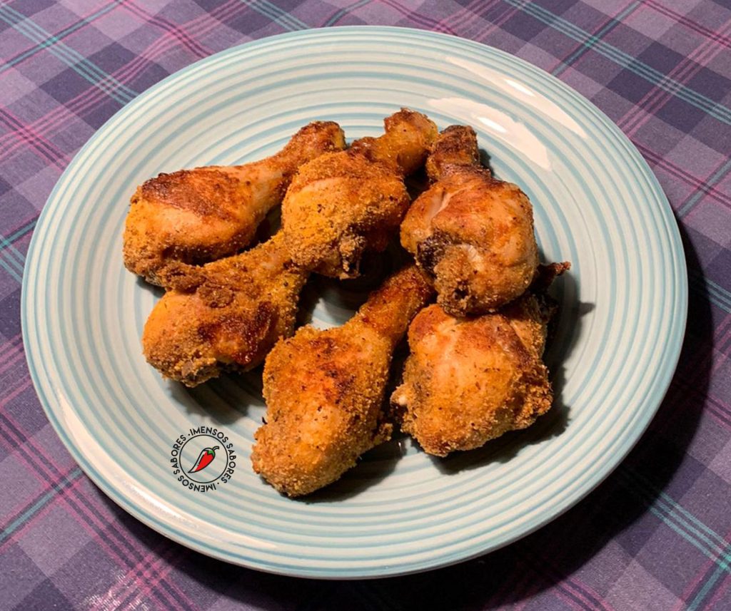 Frango empanado com parmesão