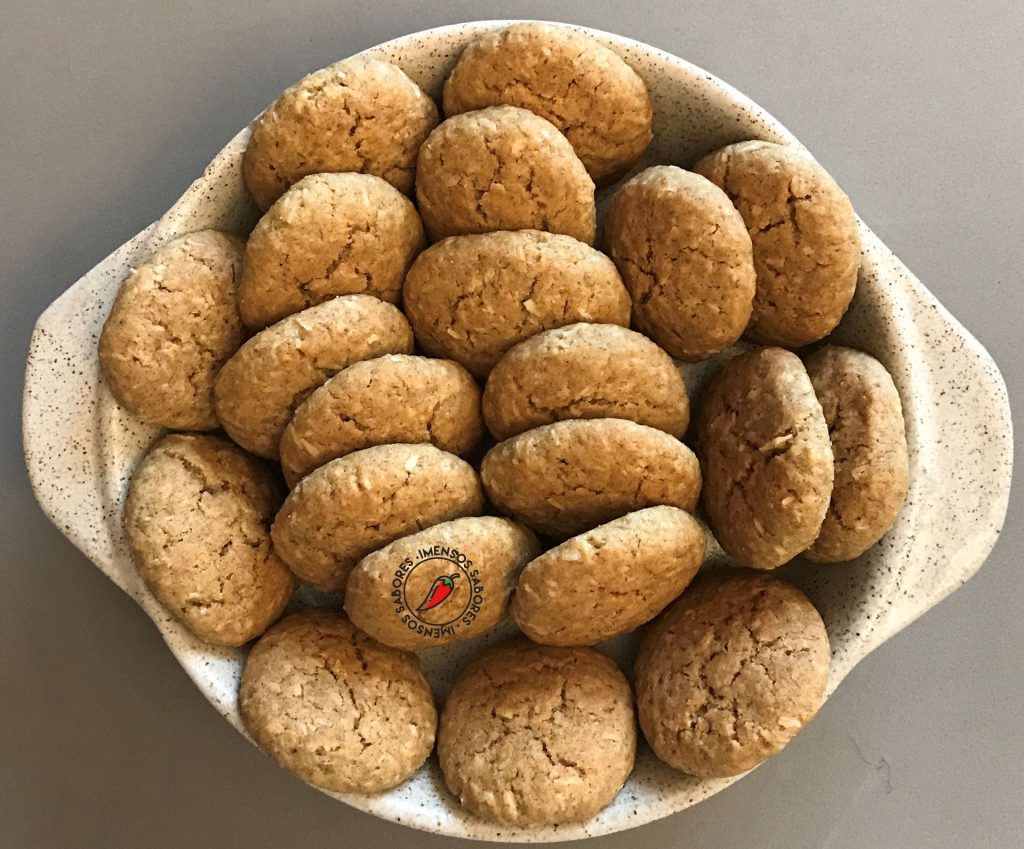 Biscoito de centeio e coco