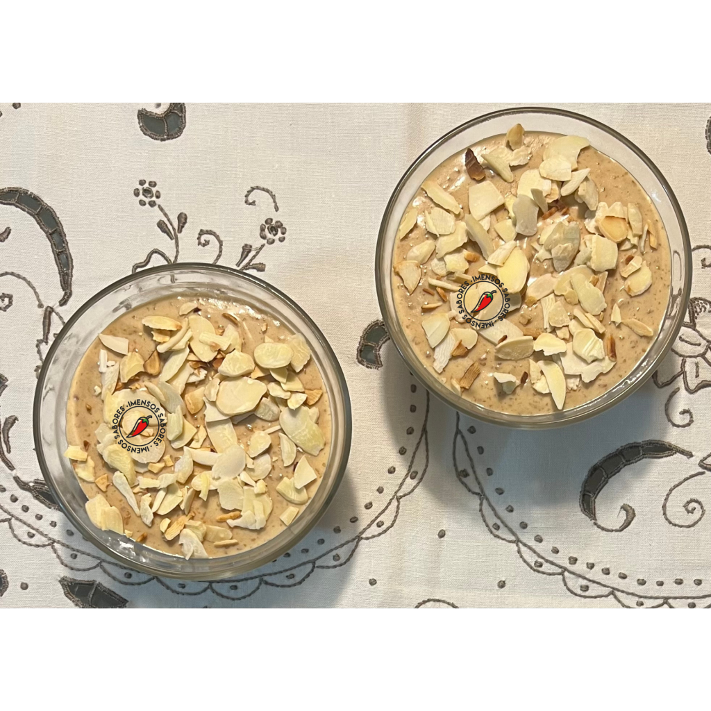 Mousse de amendoim sem ovo e com leite condensado caseiro