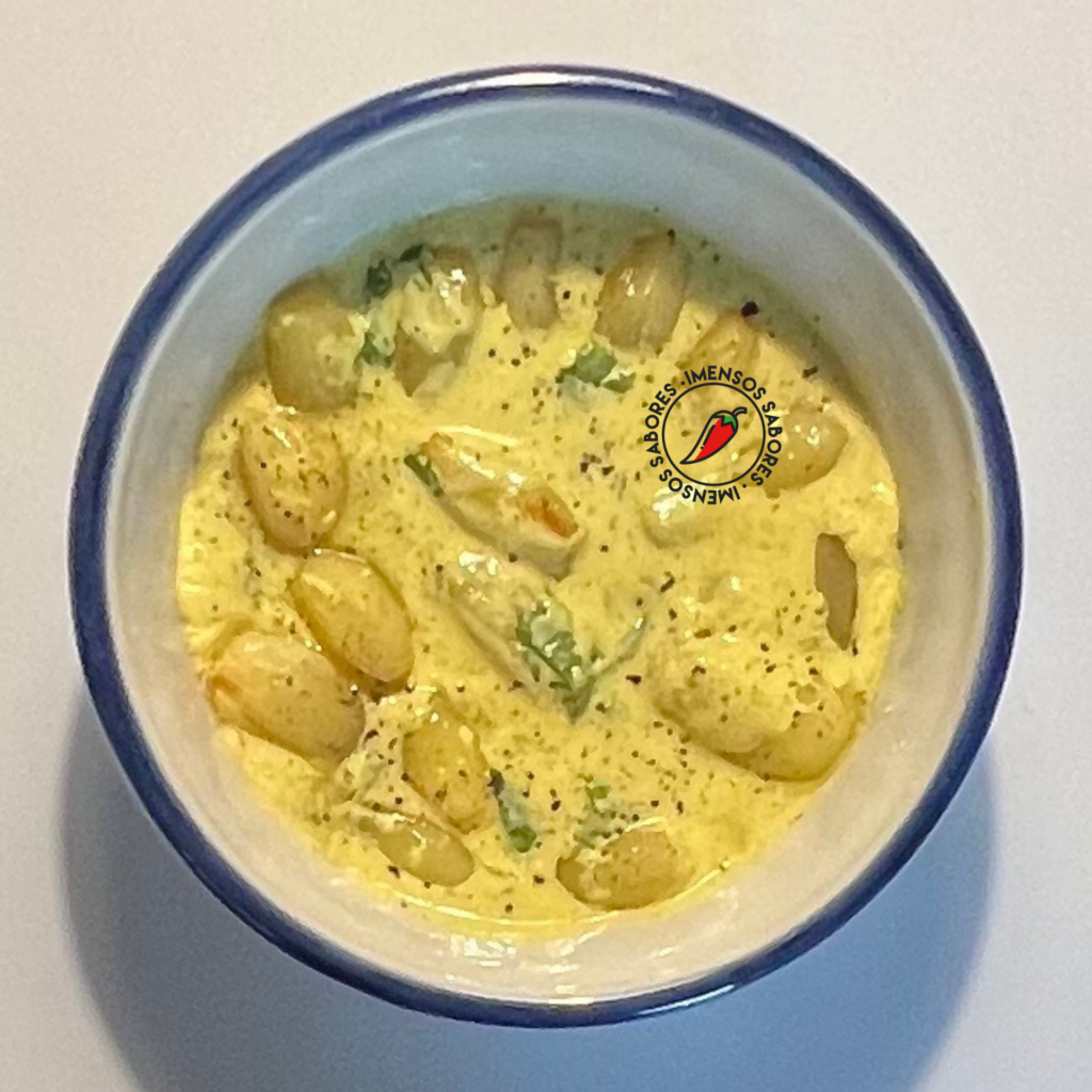 Batatas ao molho de iogurte